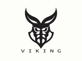 vikingo logo diseño icono símbolo vector ilustración