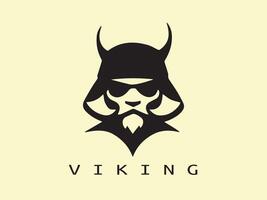 vikingo logo diseño icono símbolo vector ilustración