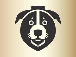 perro logo diseño icono símbolo vector ilustración