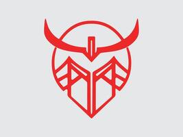 vikingo logo diseño icono símbolo vector ilustración.