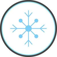 Snow Flat Circle Icon vector