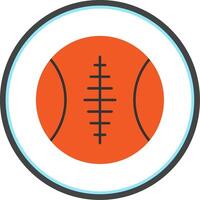 Sports Ball Flat Circle Icon vector