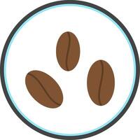 Beans Flat Circle Icon vector