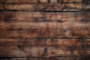 AI generated Vintage wood background with grunge style photo