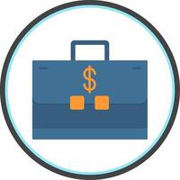 Business And Finance Flat Circle Icon vector