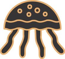 icono de vector de medusas