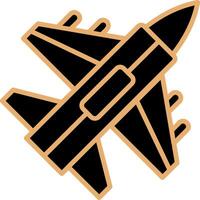 Jet Fighter Vector Icon