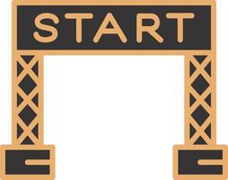 Start Line Vector Icon