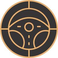 Steering Wheel Vector Icon