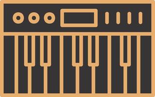 icono de vector de piano