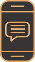 Phone Message Vector Icon