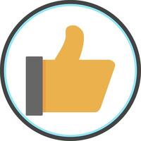 Feedback Flat Circle Icon vector
