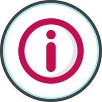 Information Flat Circle Icon vector