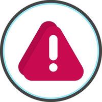 Error Flat Circle Icon vector