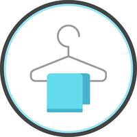 Changing Room Flat Circle Icon vector