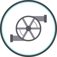 Turbo Flat Circle Icon vector