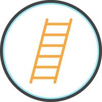 Ladder Flat Circle Icon vector