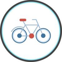 Bicycle Flat Circle Icon vector