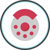 Break Flat Circle Icon vector