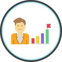 Success Flat Circle Icon vector