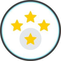 Rating Flat Circle Icon vector