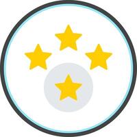 Rating Flat Circle Icon vector