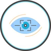 Vision Flat Circle Icon vector