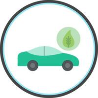 Eco Transporation Flat Circle Icon vector