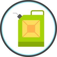 Eco Fuel Flat Circle Icon vector