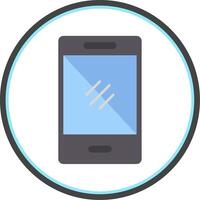 Smartphone Flat Circle Icon vector