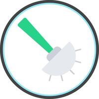 Toilet Brush Flat Circle Icon vector