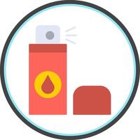 Spray Flat Circle Icon vector