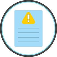 Acceptable Risk Flat Circle Icon vector