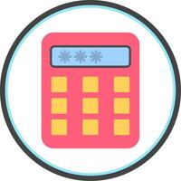 Security Panel Flat Circle Icon vector