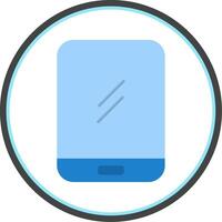 Tablet Flat Circle Icon vector