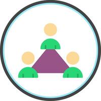 Reorganize Flat Circle Icon vector