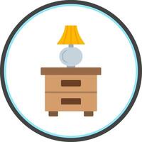 Wardrobe Flat Circle Icon vector