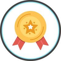 Badge Flat Circle Icon vector