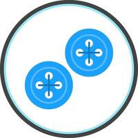 Buttons Flat Circle Icon vector