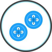 Buttons Flat Circle Icon vector