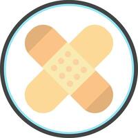 Patch Flat Circle Icon vector