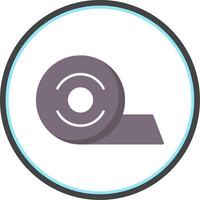 Insulating Tape Flat Circle Icon vector