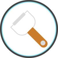 Peeler Flat Circle Icon vector