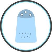 Salt Flat Circle Icon vector