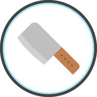 Cleaver Flat Circle Icon vector