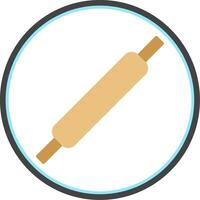 Rolling Pins Flat Circle Icon vector