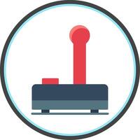 Joystick Flat Circle Icon vector