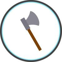 Axe Flat Circle Icon vector