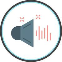 Sound Flat Circle Icon vector