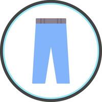 Trousers Flat Circle Icon vector